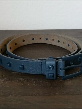 Jcrew NEW Studded Leather Belt - GRAY size S